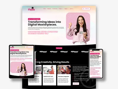 Tech & Creative Agency Website Design (Elementor Kit) agency website business website clean design corporate website creative design digital agency elementor kit landing page modern ui portfolio website responsive design startup website uiux design web design website ui