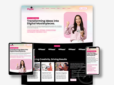 Tech & Creative Agency Website Design (Elementor Kit) agency website business website clean design corporate website creative design digital agency elementor kit landing page modern ui portfolio website responsive design startup website uiux design web design website ui