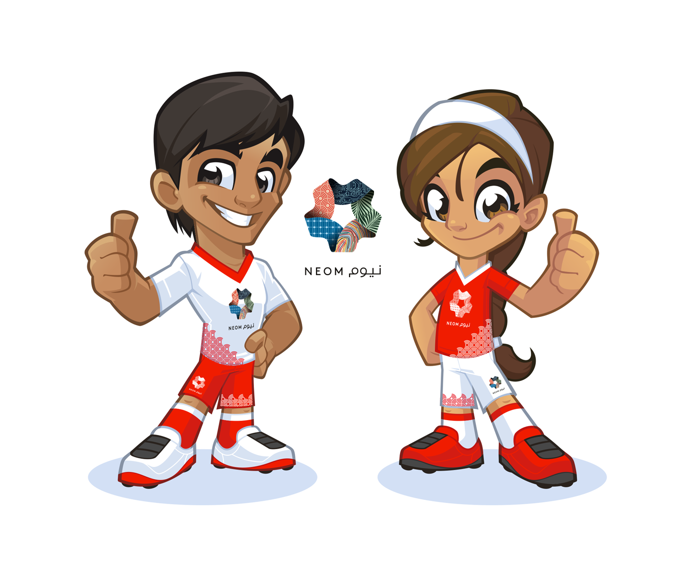 NEOM mascot concepts for football team cartoon logo character design corporate illustration corporate mascot football mascot mascot character mascot design mascot logo