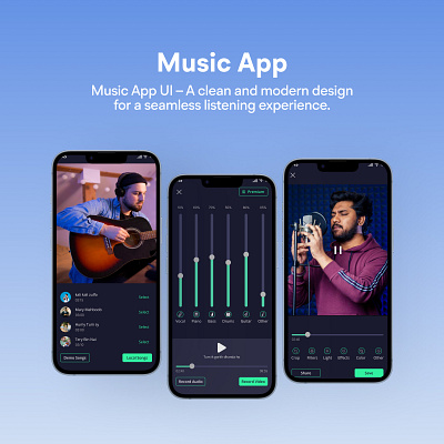 Music App branding graphic design logo ui