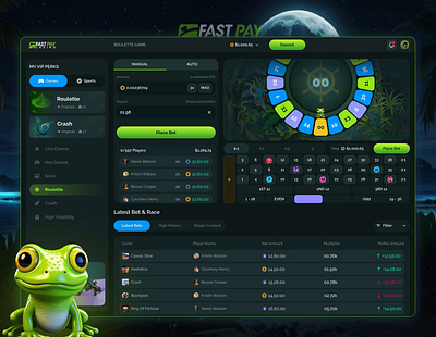 🎰 Fast Pay – Playful, Casino-Inspired Roulette Experience casino app ui