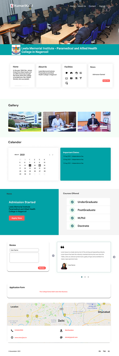 Again a college site branding graphic design logo ui