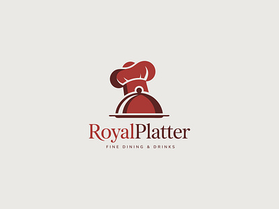 RoyalPlatter – Luxury Restaurant & Food Brand Logo Design fine dining brand identity luxury restaurant logo premium food logo royalplatter logo