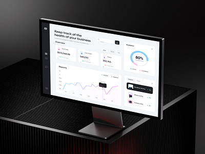 E-Commerce Analytics - SaaS Dashboard branding clean component data design feed graphic design home illustration logo sign in stat ui ui des ui design web app