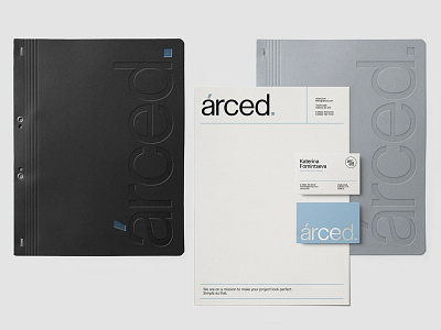 Arced Brand Identity branding business card corporate design download folder identity logo mockup mockups paper premium psd stationery template typography