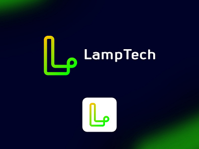 Technology Logo "LampTech" Design clean logo logo mark modern logo modern logo mark new logo new tech logo new technology logo tech logo technology logo