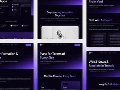 APIQ — Web3 Blockchain Website ai branding chatbot clean dark design illustration landing page saas tech technology ui ux web design web3 website