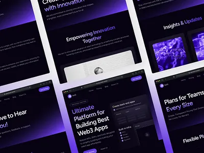 APIQ — Web3 Blockchain Website ai branding chatbot clean dark design illustration landing page saas tech technology ui ux web design web3 website