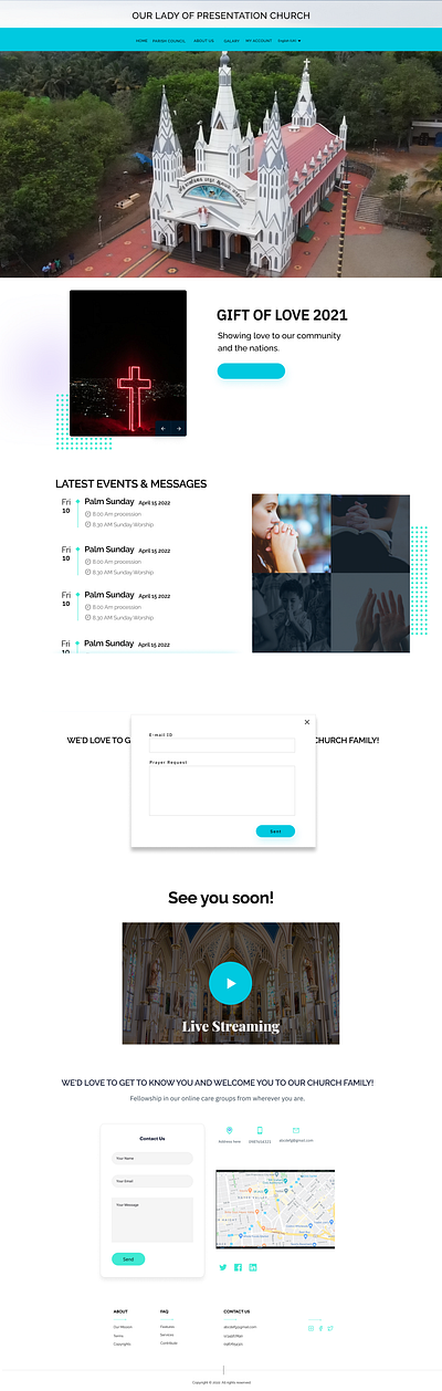 Church_web 3d animation graphic design motion graphics ui