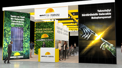Schmid-Pekintaş 3d 3ds max autodesk 3ds max booth design exhibition exhibition booth exhibition design exhibition kiosk exhibition stand expo fair vray