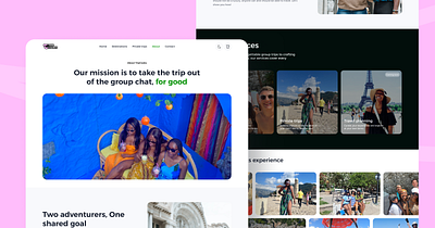 Trip cooks - landing page design design responsive design travel ux web