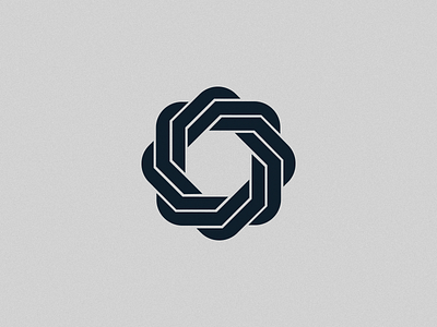 Heptagen abstrack brandmark design graphic design heptagon icon identity logo logomark modernist symbol