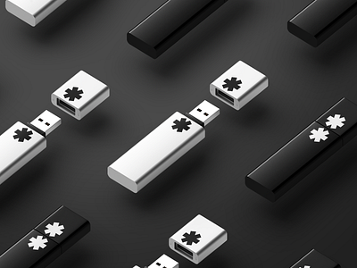 Data & Materials – USB Branding for Industrial Platform brand brand design brand identity brand identity design branding branding and identity company branding graphic design identity identity design logo logotype merch design merchandise design minimal mockup modern modern brand identity product design visual identity