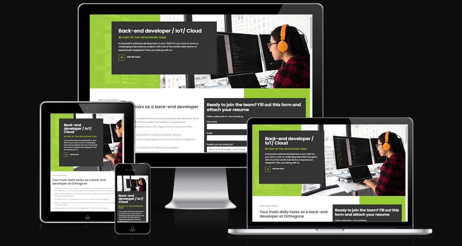 Image to WordPress Landing Page binate binatenoor branding design elementor elementor pro landing page landingpage techbinate ui web design wordpress