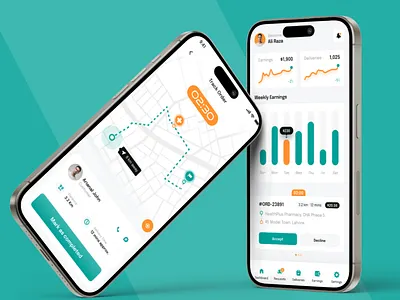 Sleek Medicine Delivery Rider App cleanui delivery mobile app ui delivery rider app delivery status update ui delivery tracking ui figmadesign food medicine delivery ui healthcare delivery app medicine delivery app mobileappdesign modern rider app design modernui order management app pharmacy delivery app pharmacy rider app rider app ui rider dashboard design rider earnings screen rider navigation app uiux