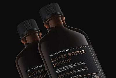 CoffeeFlask Bottle Mockup beer mock up beverage mockup bottle mockup coffee bottle mockup coffeeflask bottle mockup cold brew cold brew coffee flask bottle glass flask liquor bottle whiskey