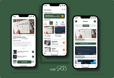 Course App course app ui ux