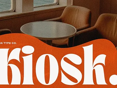 TAN - KIOSK bold font charming cover display font fat font fat serif retro retro vintage serif stylish font tan kiosk title vintage font