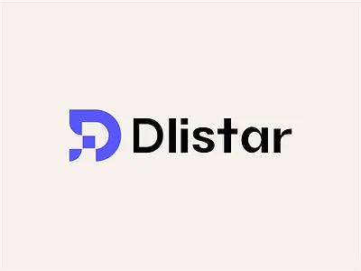 Dlistar l Logo Design abstract logo ai logo brand design brand identity brand visual branding d d logo geometric logo graphic design logo logo icon mark symbol logomark minimal logo pixel logo square logo startup logo technology logo visual identity