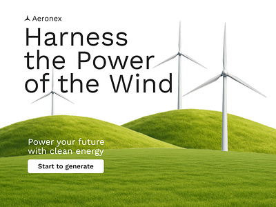 Aeronex Web animation hero ui web