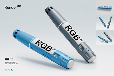 Insulin Pen Mockup ampoule drug immunity inject insulin insulin pen insulin pen mockup laboratory medical medicament medication pharmacy