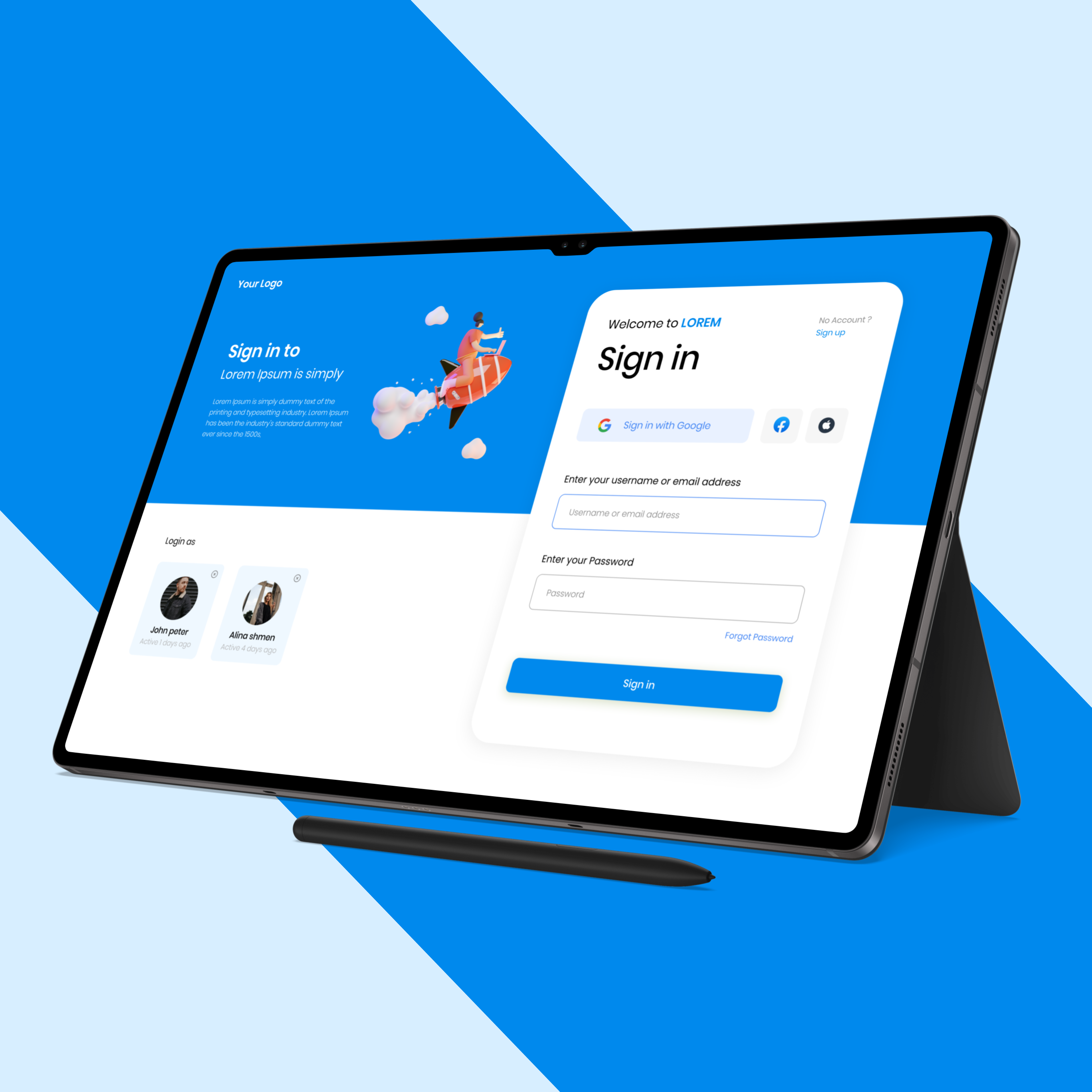 Modern Website Login Screen clean website login design cleanui design figmadesign light mode login ui login page ui concept login screen ui minimal login screen mobileappdesign modern login screen modernui responsive login ui simple login screen ui ui uiux uxdesign web login page design website authentication ui website login ui design