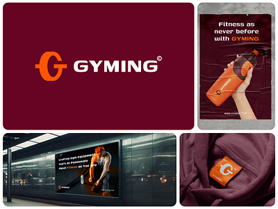 Letter G Fitness Gym Logo exercise fitness logo gym logo gym lover hardwork letter g logo