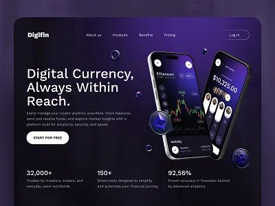 Crypto website design crypto crypto currency crypto service crypto trading cryptocurrency defi trading ui ux web web design webdesign website website design