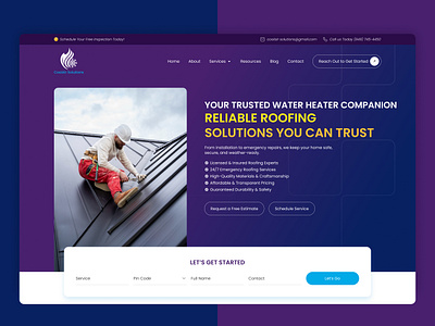 CoolAir solution - Roofing Business website adobe xd app mockup app screenshots dashboard design digitaldesign figma ui design responsivewebdesign shopify uiux uiuxdesign userexperience uxresearch web app design webdesign webdevelopment webflow wix wordpress wordpressdevelopment wordpressthemes