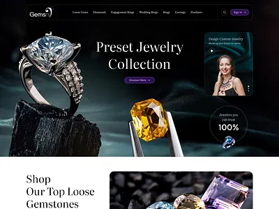 GemsNY Website Redesign – Luxury Jewelry & Gemstones cleandesign ecommerceui gems gemstones jewelrydesign luxurydesign luxuryjewelry minimaldesign modernui websiteredesign
