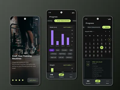 Flexora – Fitness App Design app design figma fitness app design gym app mobile app modern design ui uiux designer ux