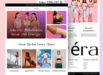 Minimalist Luxury Meets Activewear – Nuvéra Website Design activewear design creative design ecommerce website fashion website interface design italy market landing page minimal design modern website ui ux design web design