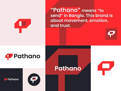 Pathano – A Postbox-Inspired Logo for Bold Communication dhaka creatives
