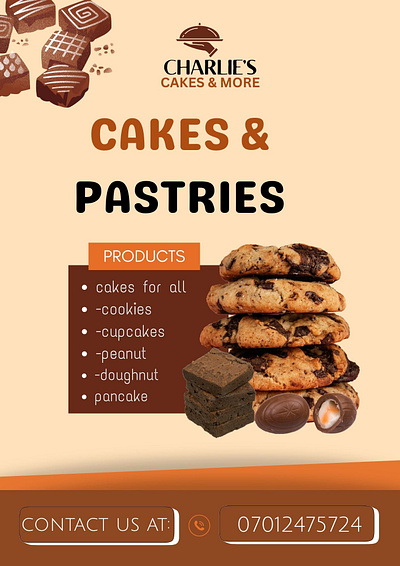 CAKES AND PASTRIES LOGO branding graphic design logo