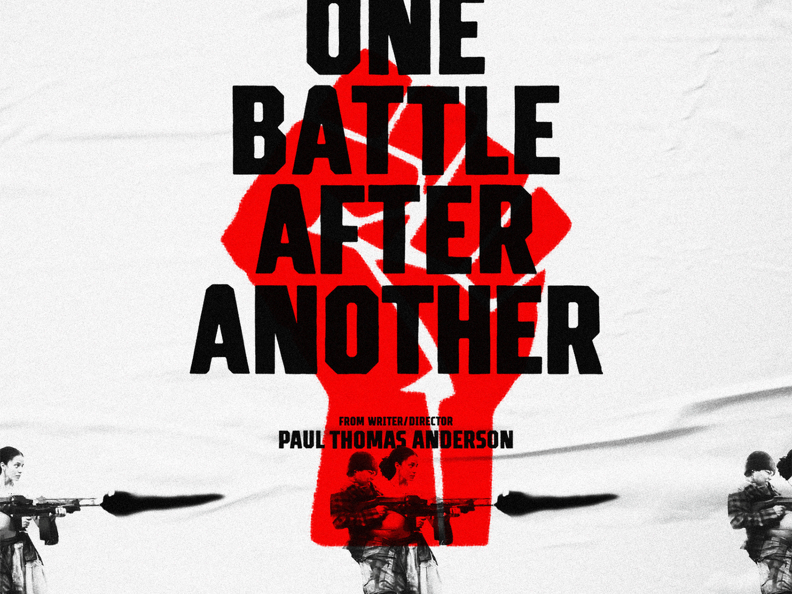 One Battle After Another animation flashing leonardo dicaprio movie poster movie posters one battle after another paul thomas anderson poster poster design posters revolution type typography