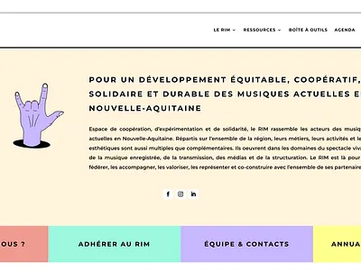 Le-rim.org - Site vitrine (CMS - UI/UX - html - CSS) cms graphic design identity illustration ui ux webdesign website wordpress