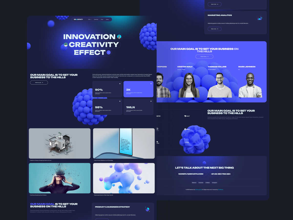 Agency Website Template agency agency website betheme branding website digital agency digital marketing marketing agency marketing website studio ui ux web website website design wordpress wordpress theme