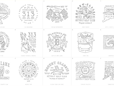 Concept Sketches branding design graphic design identity illustration logo sketch type typography