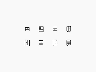 Monoform: Furniture icons furniture icon icons pictogram pictograms