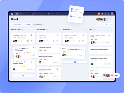 Task Manager 5 dashboard manager saas task ui ux