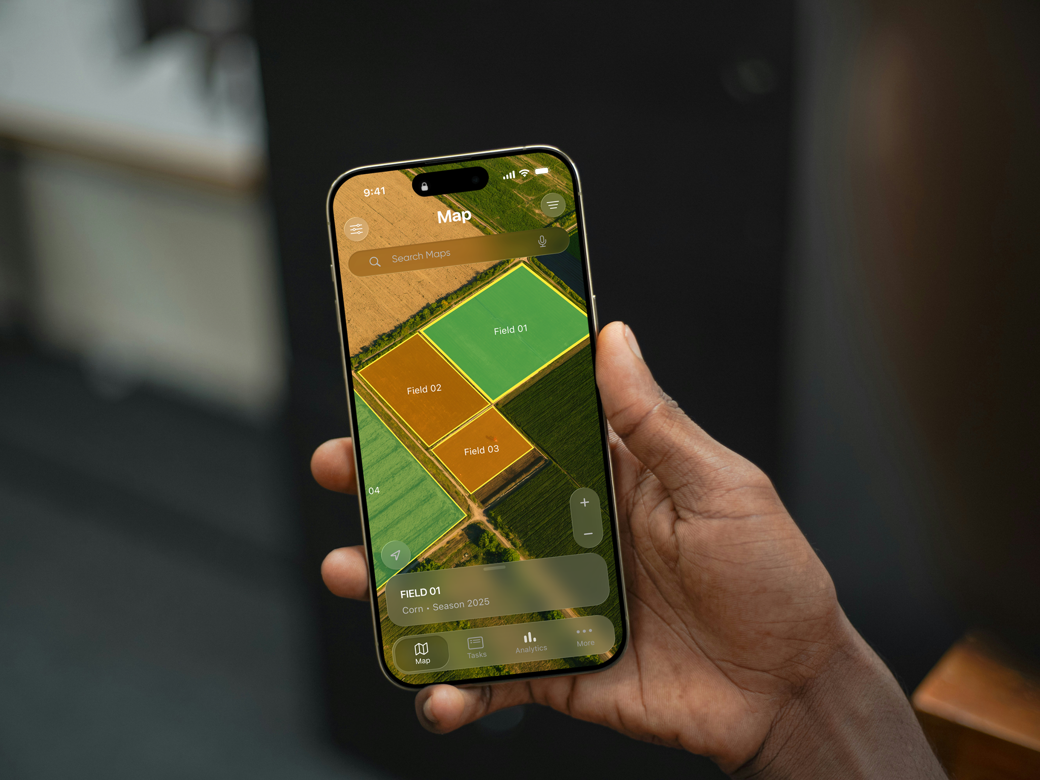 Smart Agriculture Management App agriculture app design branding components design glass smart ui ux