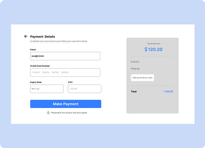 Credit Card Checkout Design 100 days challenge checkout credit card design dailyui design illustration ui
