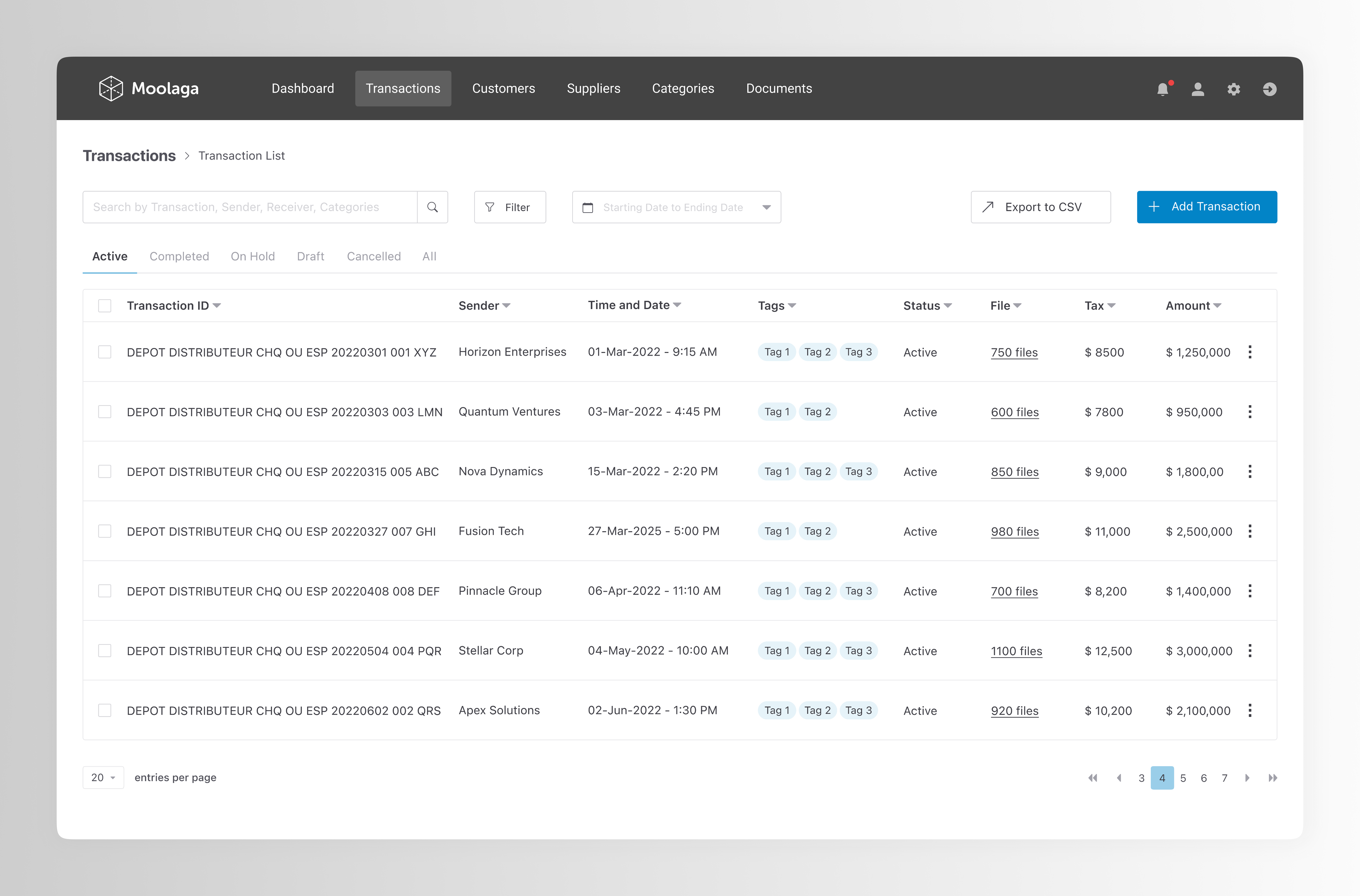 Accounting SaaS - Concept Design app design saas ui ux