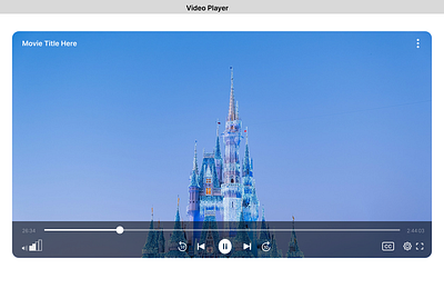 Daily UI #057 - Video Player daily 100 challenge daily ui ui design video player web design