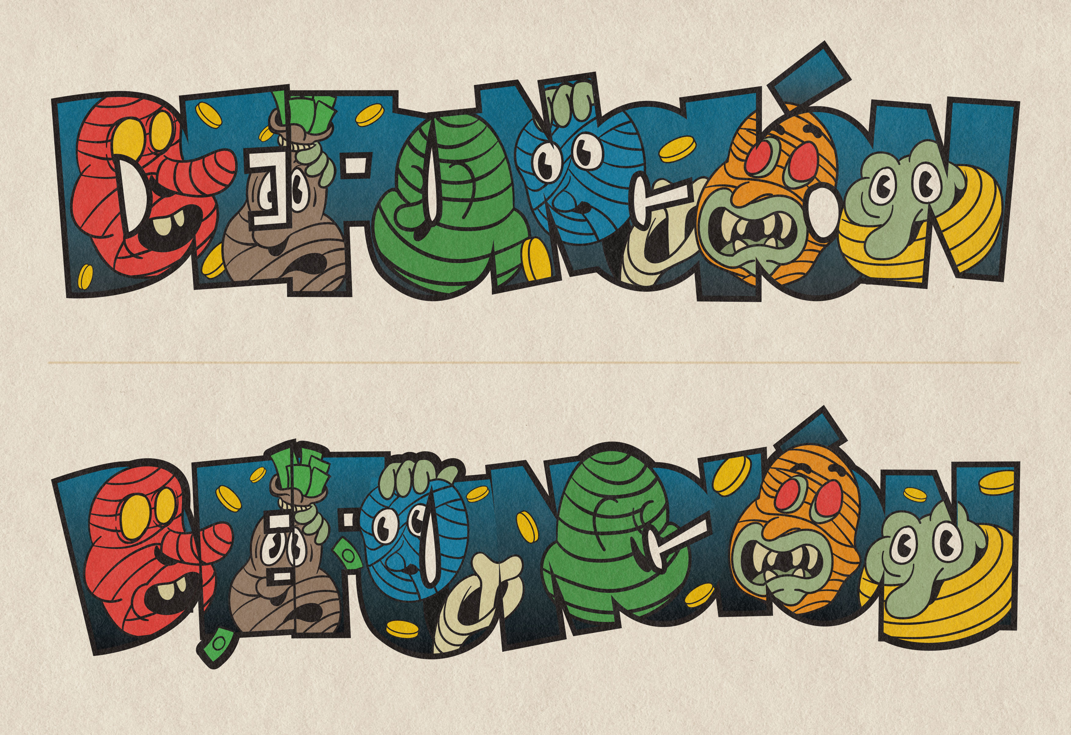 Defunción - illustration lookup brand design branding character creative illustration design font font illustration graphic art graphic design illustration logo logo design logo illustration lookup motion graphics type typeface typography ui