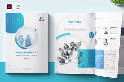 Annual Report 28 Pages 2023 agency annual annual report brochure brochure 2023 business business brochure company company profile corporate identity indesign portfolio print printable project proposal report template