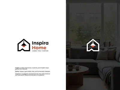 Home Interior Decor Logo Design brand logo branding decoration design garden graphic design home decore home logo interior logo light line logo logo design logo mark modern symbol