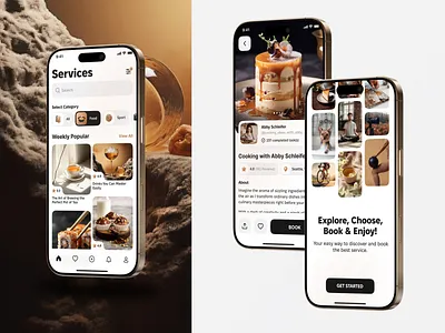 Services Mobile App | Concept | Light Mode app application booking booking service app clean design interface mobile services ui ux