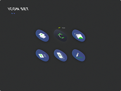 Icon set brand branding dark fully customizable graphic design hover steps icon set icons designer illustration illustrator ai layer shape mockup presentation pen phone photoshop psd picture print designer text typo typography ui ux designer vector shapes