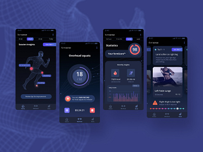 Sport Mobile App UI for Formsense ui ui design ui designer user interface user interface design uxui design